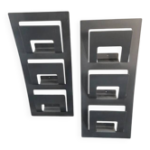 2 vintage magazine racks from the 2000s, minimalist design