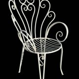 1960s wrought iron armchairs from France