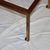 Rectangular gold wrought iron coffee table on sheet, Ramsay House