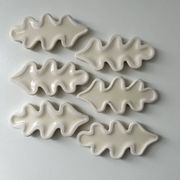 Lot de 6 porte couteaux feuille de chêne