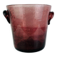 Seau à champagne XL verre bullé de Biot, violet