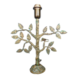 Brutalist bronze tree lamp