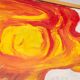Peinture abstraite d'une figure au soleil n°1