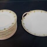 Service à dessert en porcelaine de limoges 13 pièces