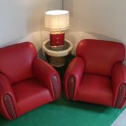 Set of 2 Armchairs, Lamp and Coffee Table - Elisabetta Gucci for Formitalia, 1980s