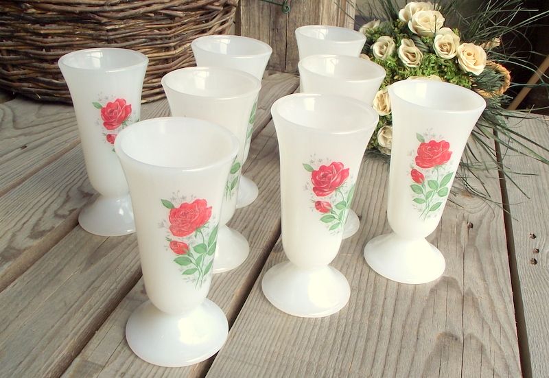 Tasse Mazagran Arcopal Motif Tournesol - Vintage, Blanc, Hauteur 12,5 Cm