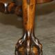 Fauteuil Bergère Antique Thomas Chippendale sculpté Claw & Ball cuir