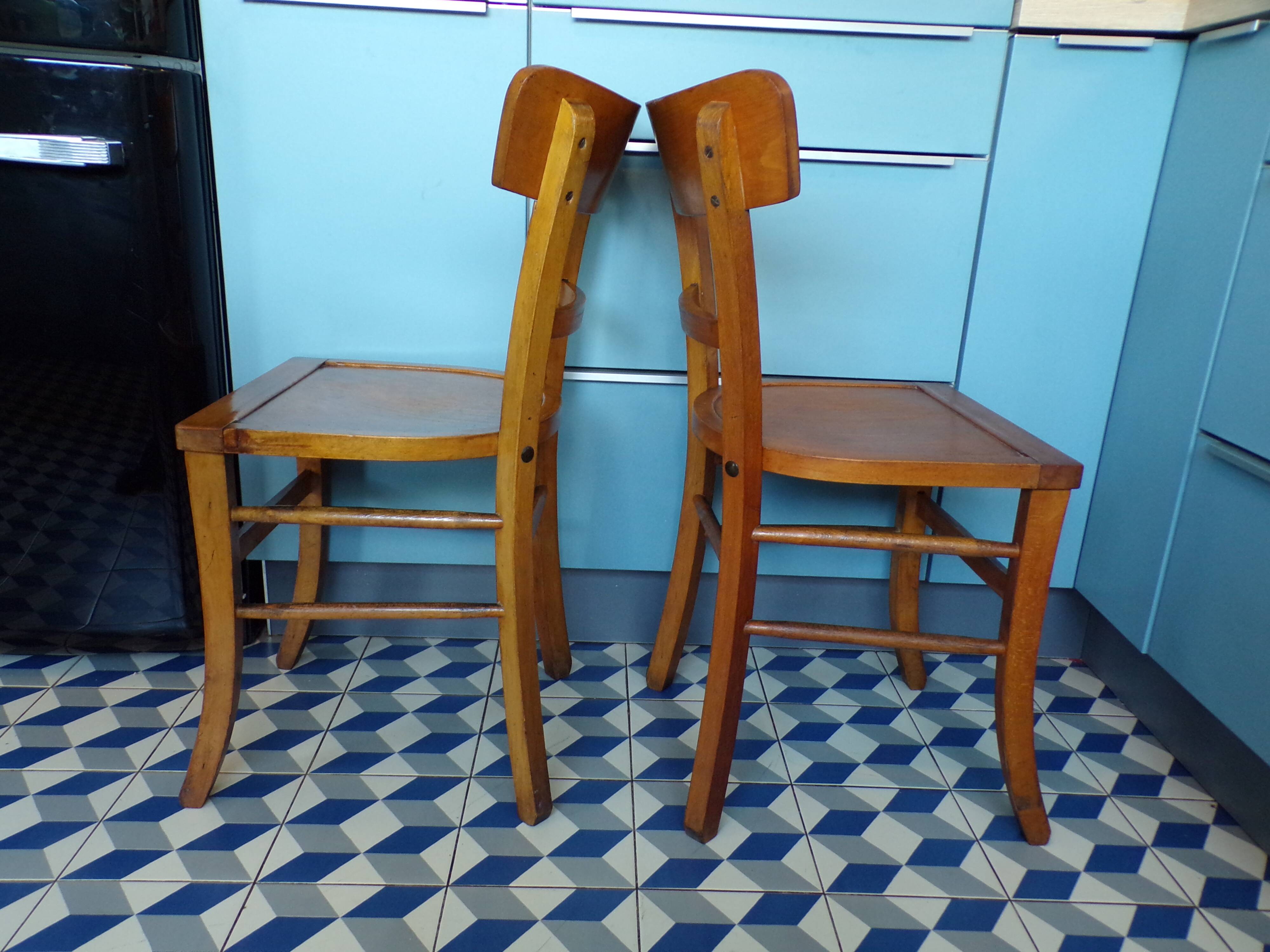 Pair of vintage bistro chairs