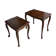 2 nesting tables in wood - Louis XV style