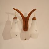 Danish teak wall lamp