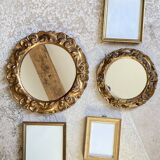 Wooden mirror, 24 cm