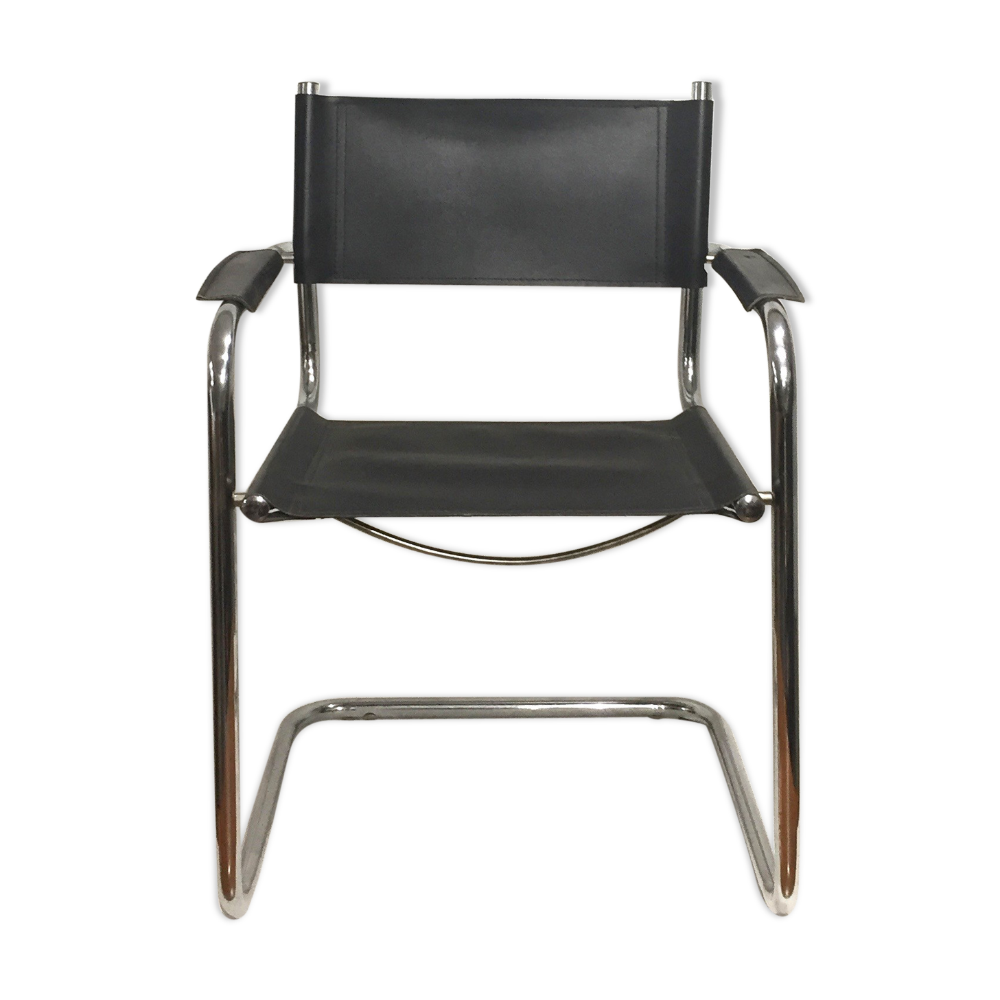 70s Italian leather armchair