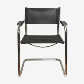 70s Italian leather armchair
