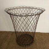 Paper basket, braided metal
