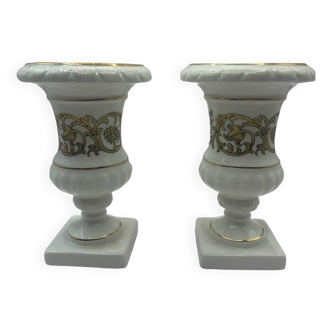 Two Gien Medici vases