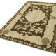 Tapis beige oriental fait à la main des années 1960 148 cm x 228 cm