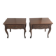 2 Louis XVI style Vintage bedside tables in varnished wood