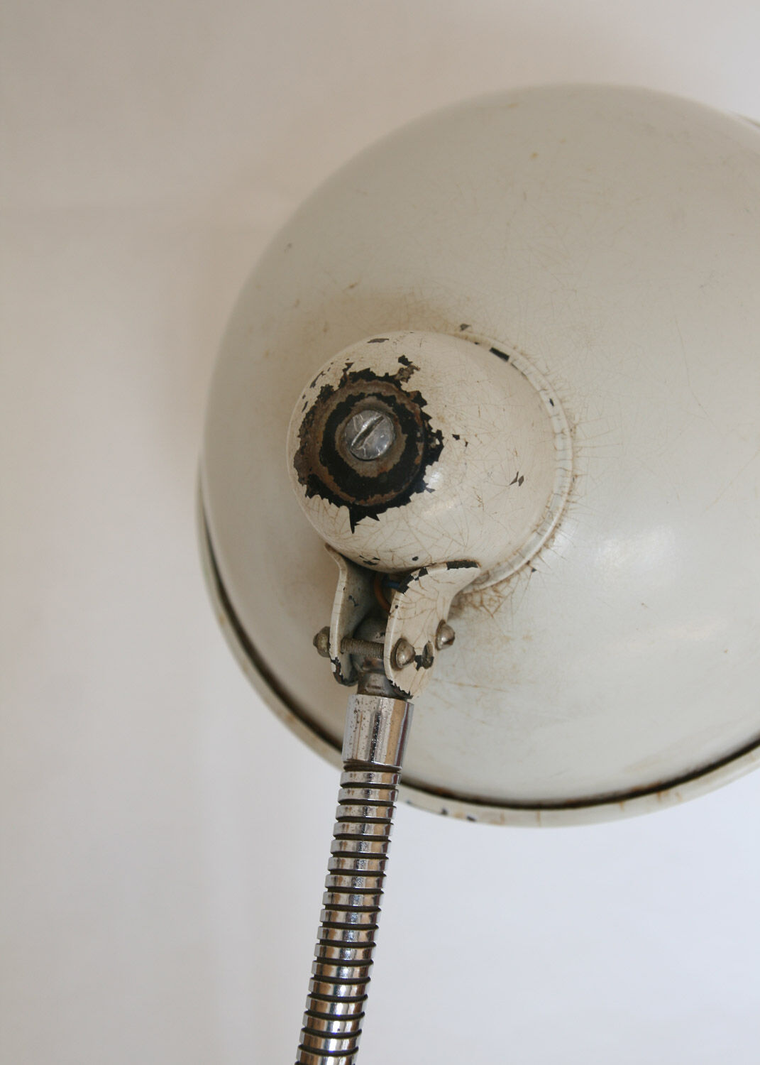 Vintage Industrial Gooseneck Table Lamp, 1940s