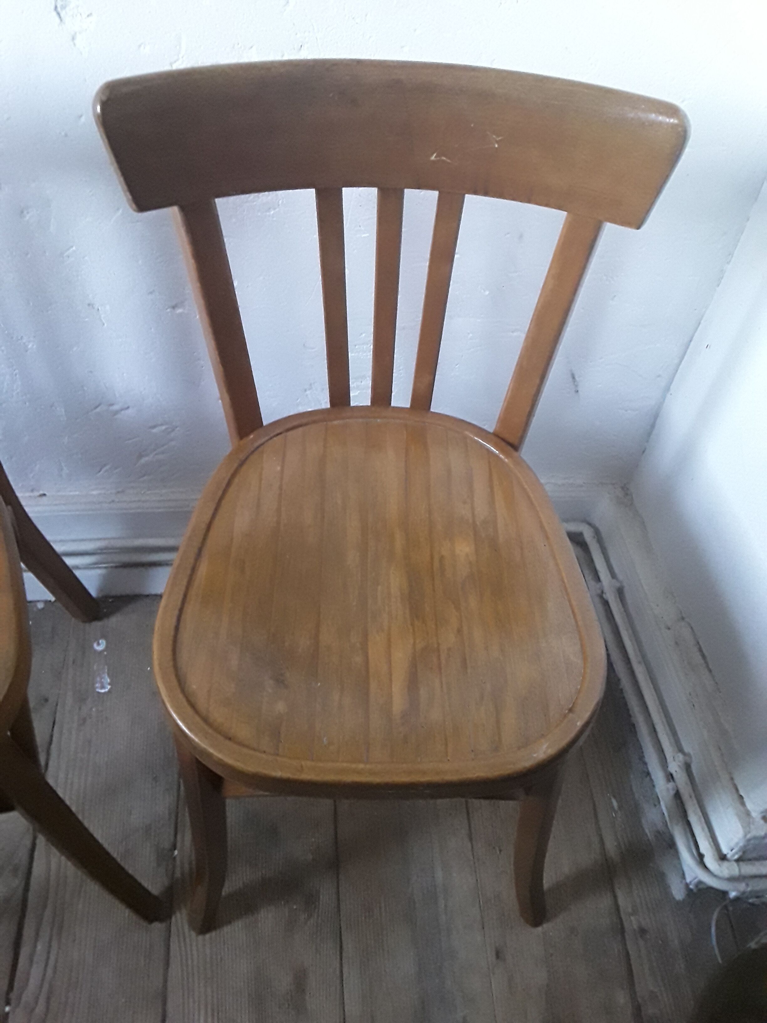 Pair of vintage Baumann bistro chairs