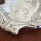 Antique silver metal dish