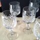 6 water glasses or large cut crystal wine glasses
