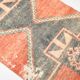 3x6 Handmade Turkish Red Vintage Rug, 81x185Cm