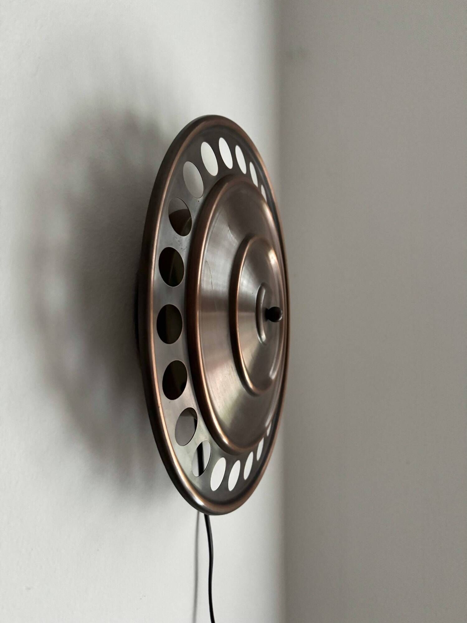 Wall sconces, Bankeryd, Nils Ledung, Copper, swedish, 70/80s, pair