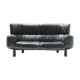Bull sofa in grey leather by Gianfranco Frattini for Cassina 1987