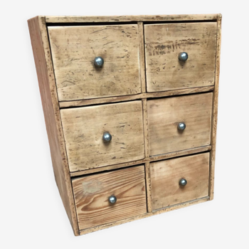 Old small furniture with hardware drawers