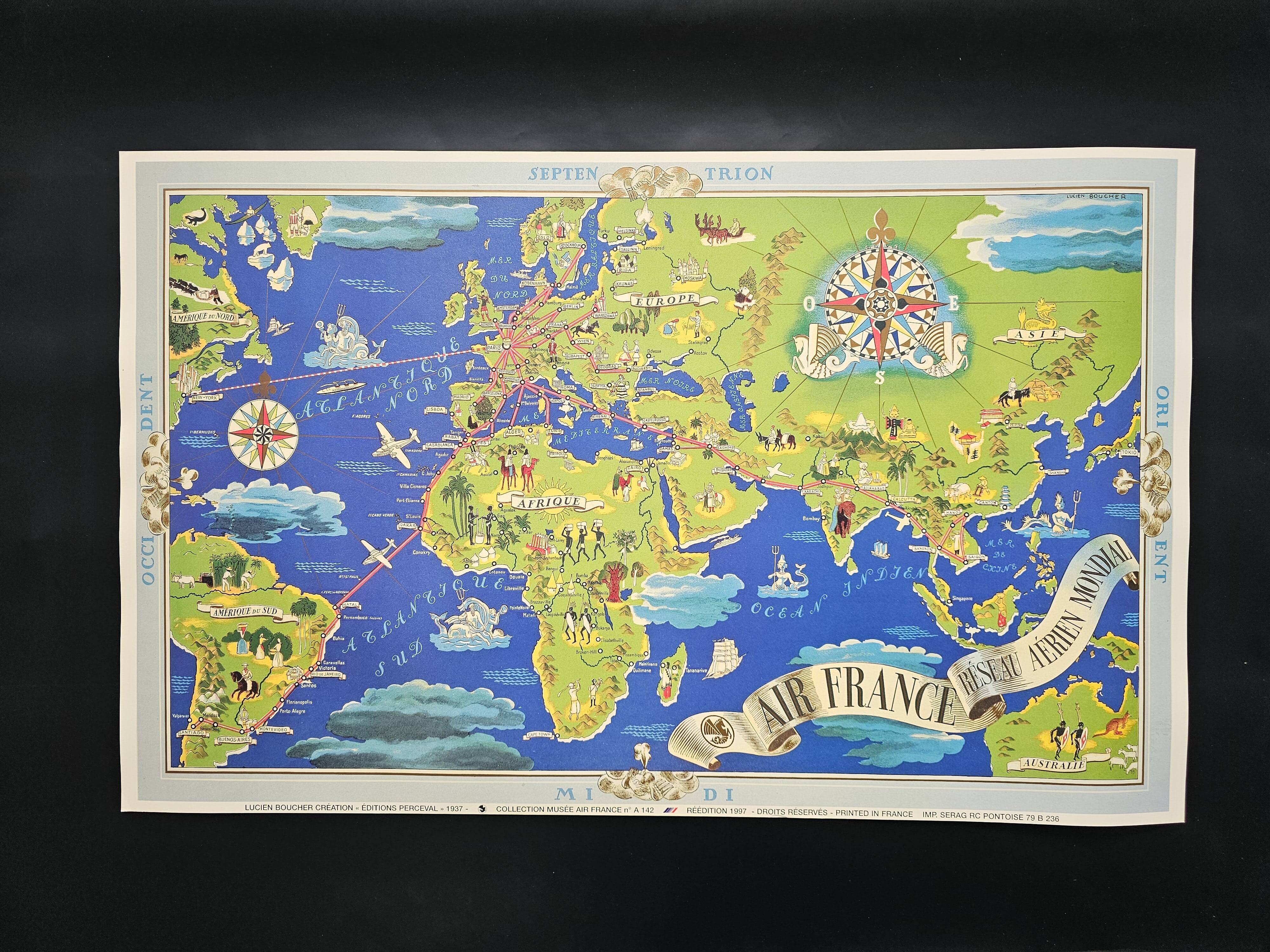 Air france poster - global air network