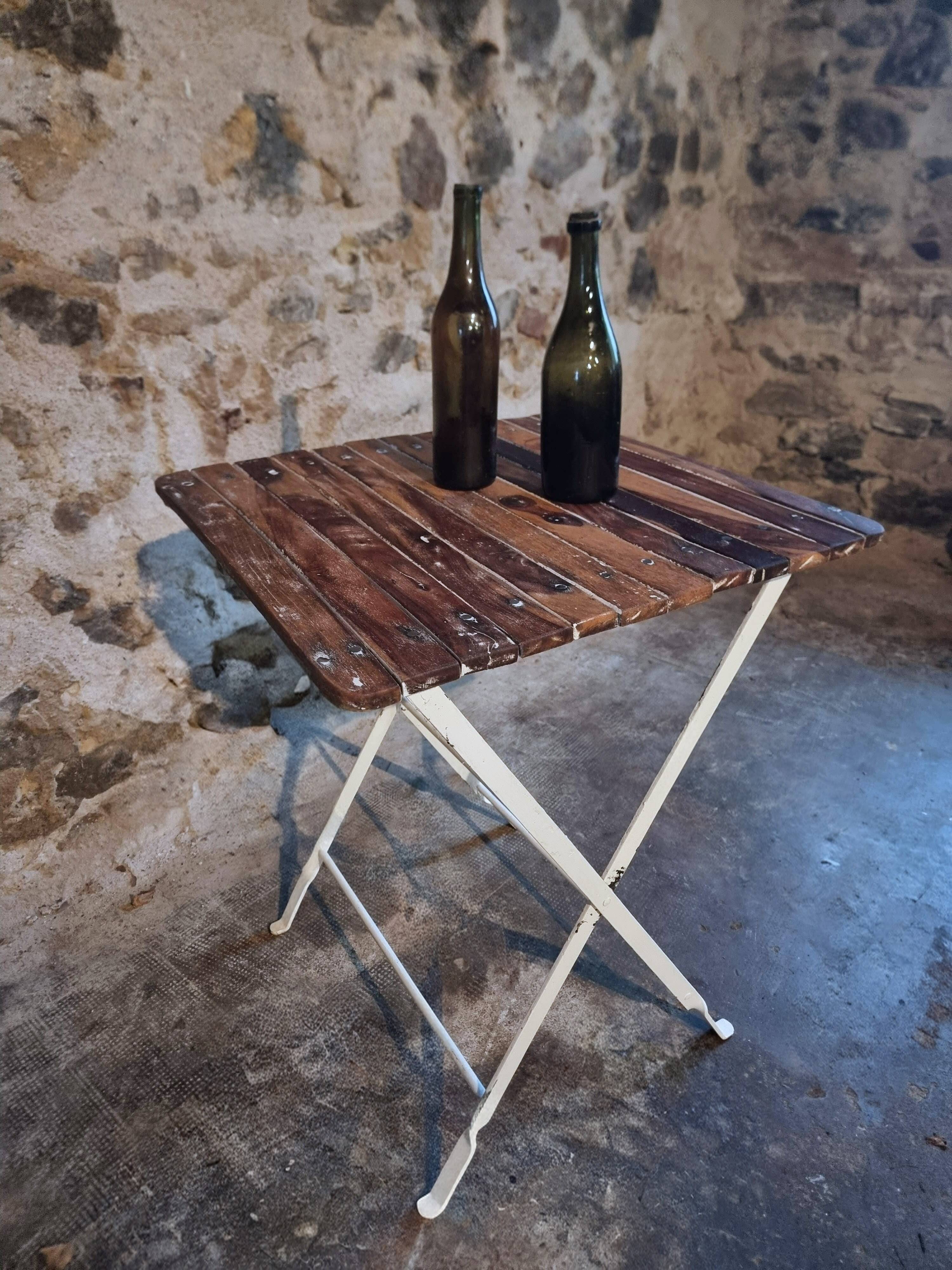 Vintage folding bistro table – 1950s