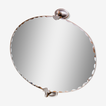 Miroir oval biseauté 54cm