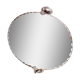 Beveled oval mirror
