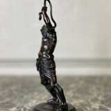 Silenus, bronze sculpture after the antique, 19th century