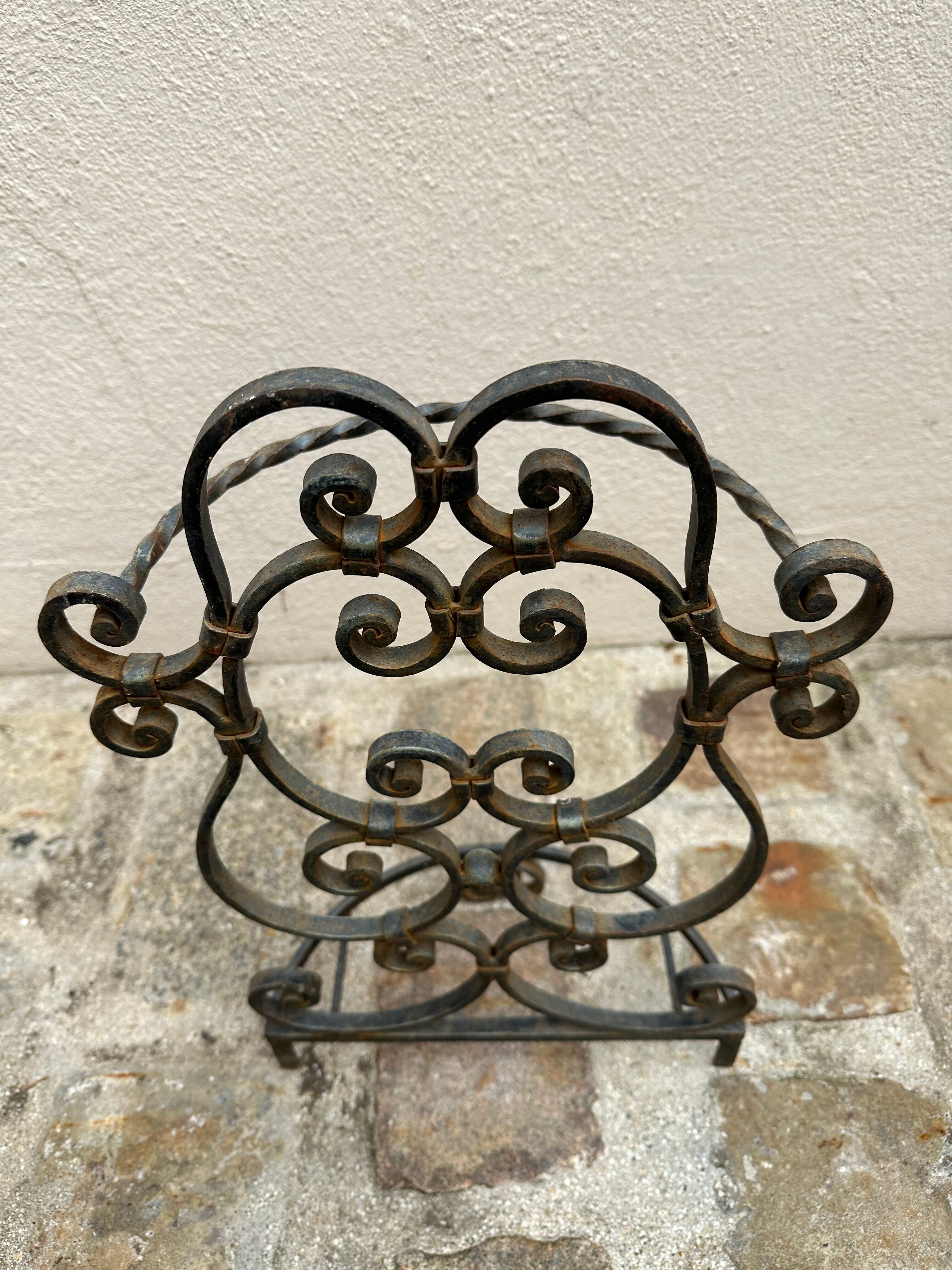BISCOTTINI Porte-Parapluie - Fer Forgé Finition Antique - Extérieur