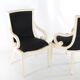 Pair of bone marquetry armchairs