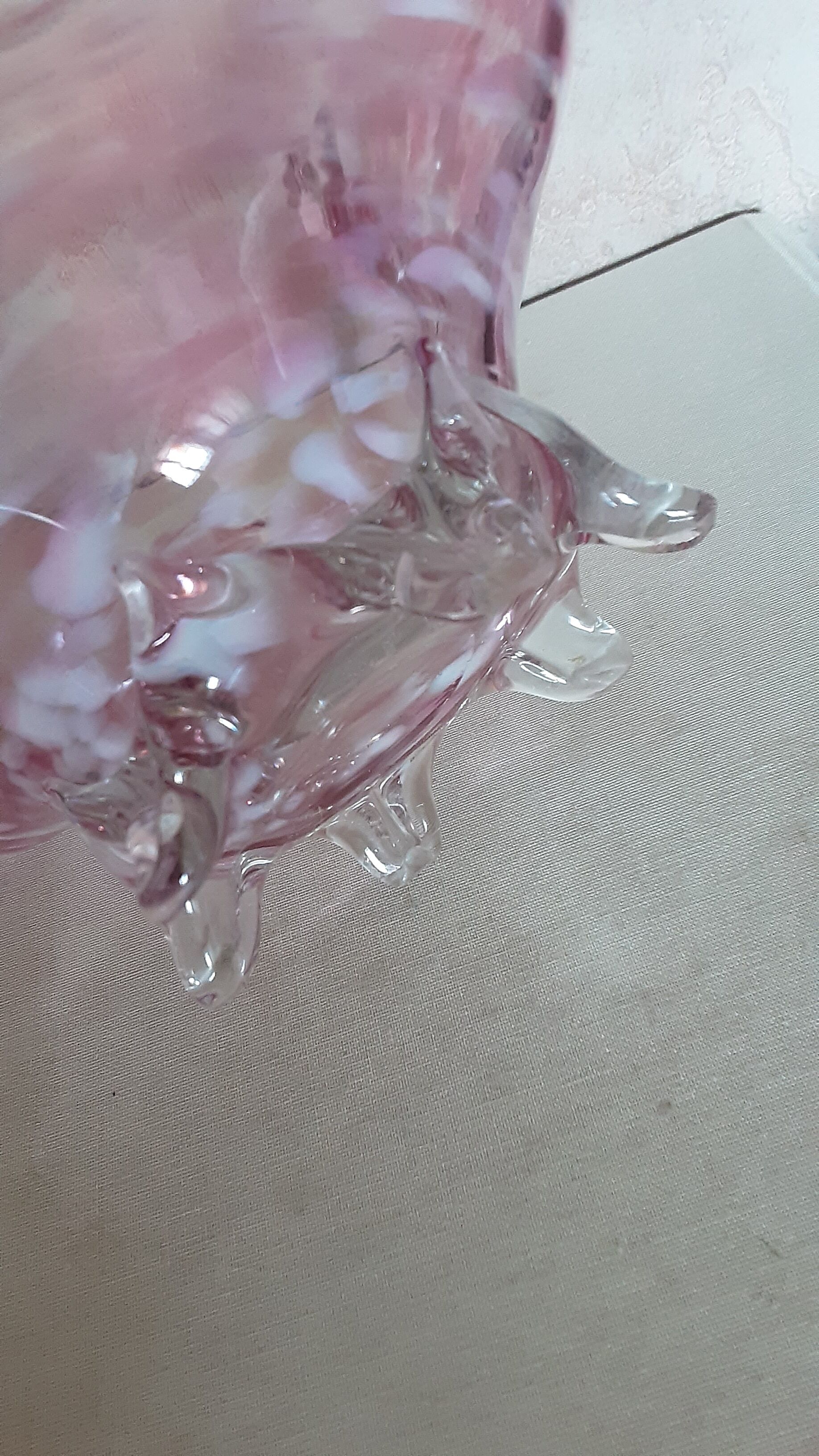 Murano vintage glass cut