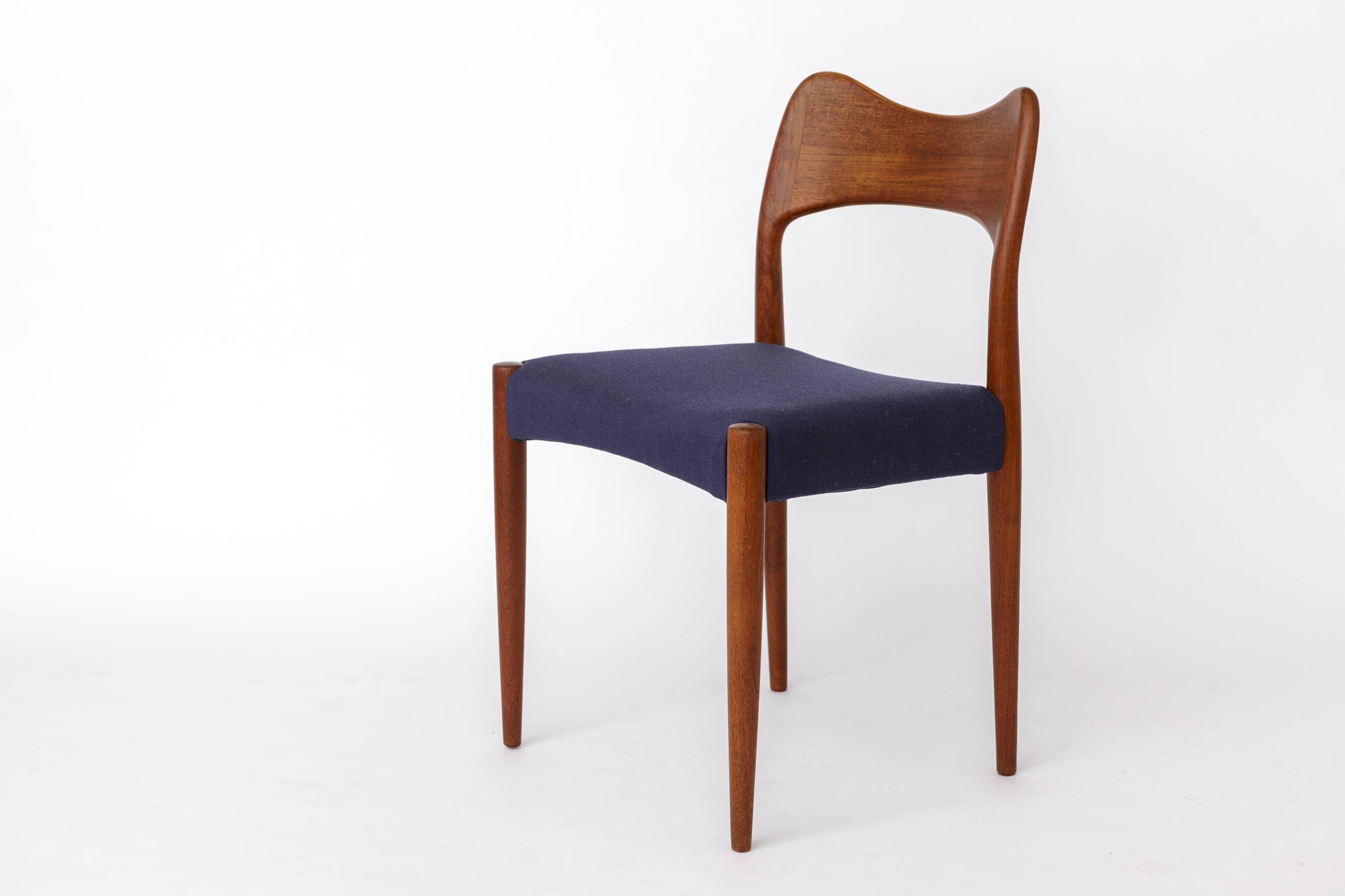Arne Hovmand-Olsen Teak Chair for Mogens Kold, 1950s Danish