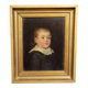 Huile sur panneau de bois, portrait d'enfant époque Empire