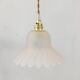 Flower walk lamp in frosted glass