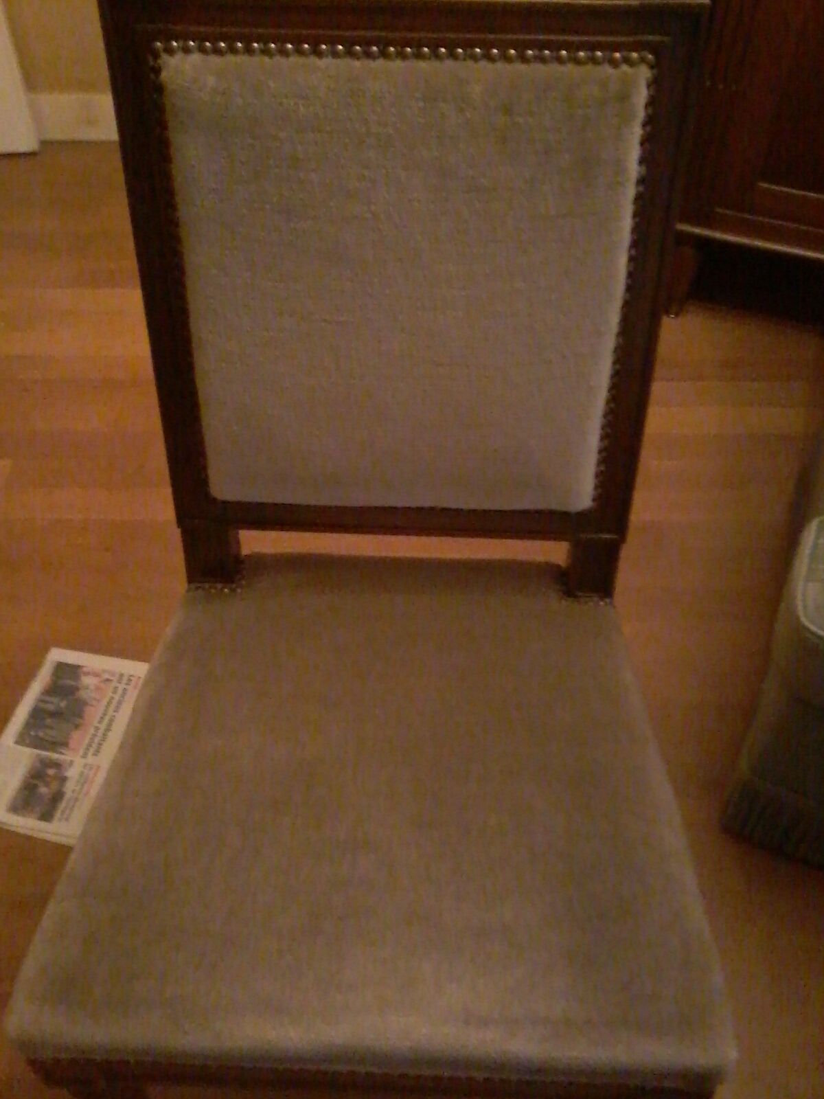 Velvet chairs from the years 1950