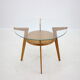 1960s Oak and Glass Coffee Table, Czechoslovakia