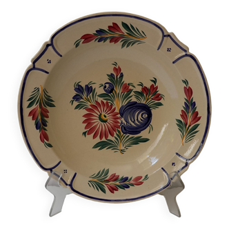 Numbered Henriot Quimper earthenware plate