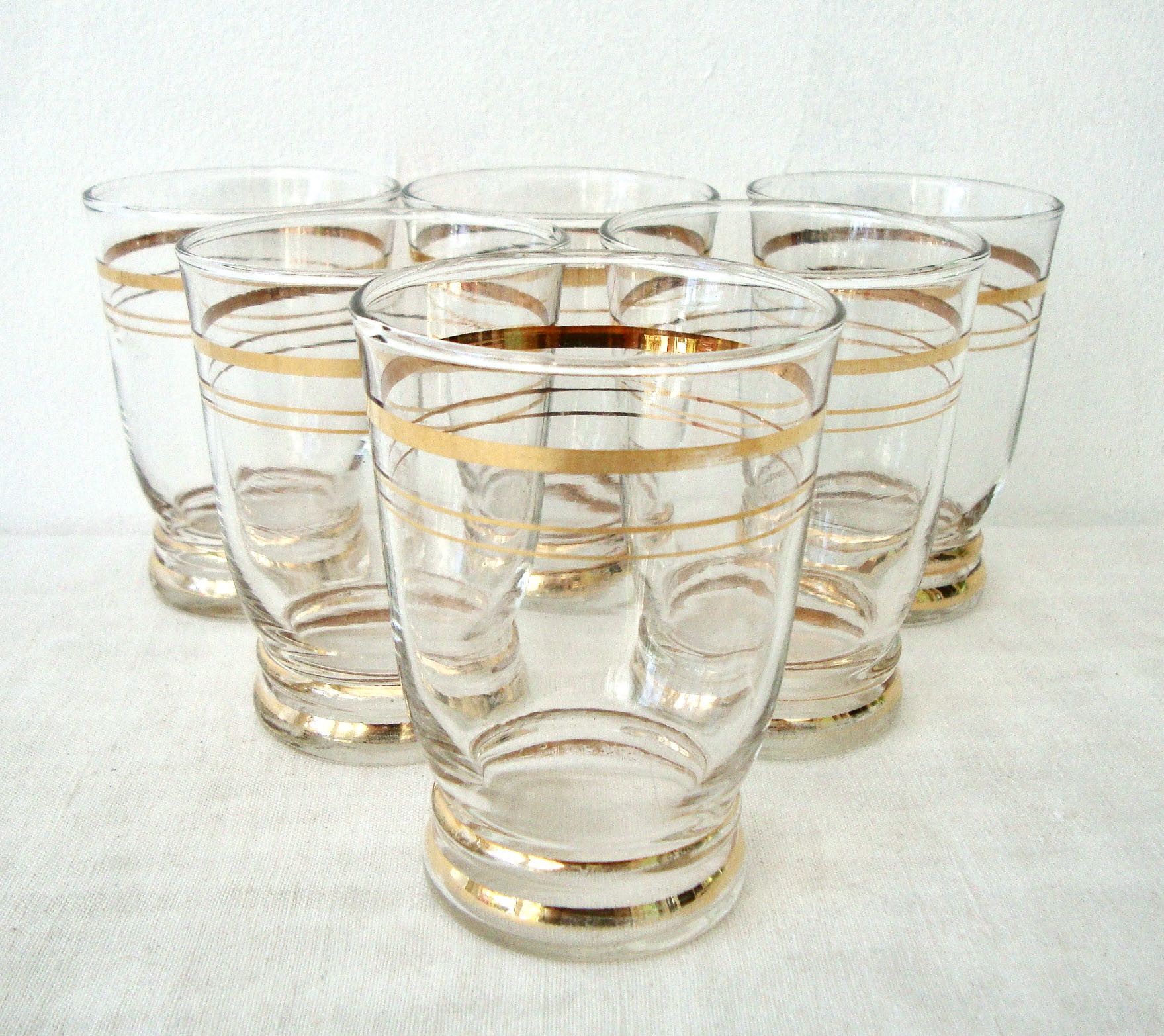 Set of 6 vintage water glasses