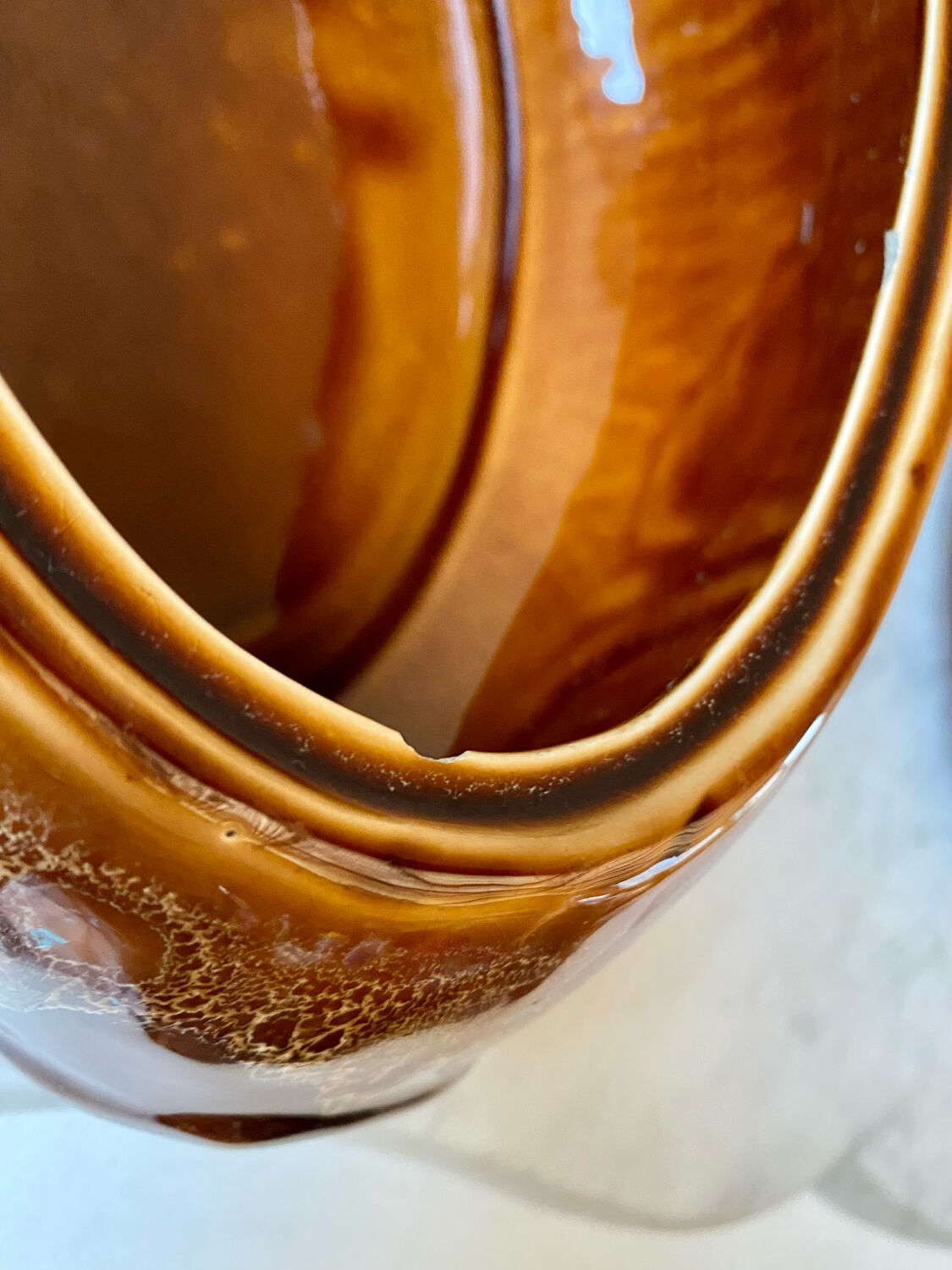 Fish service 8 plates and ceramic soup slurry Sarreguemines vintage 60