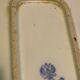 Series of 3 imperial porcelain trays Russia Kuznetsov