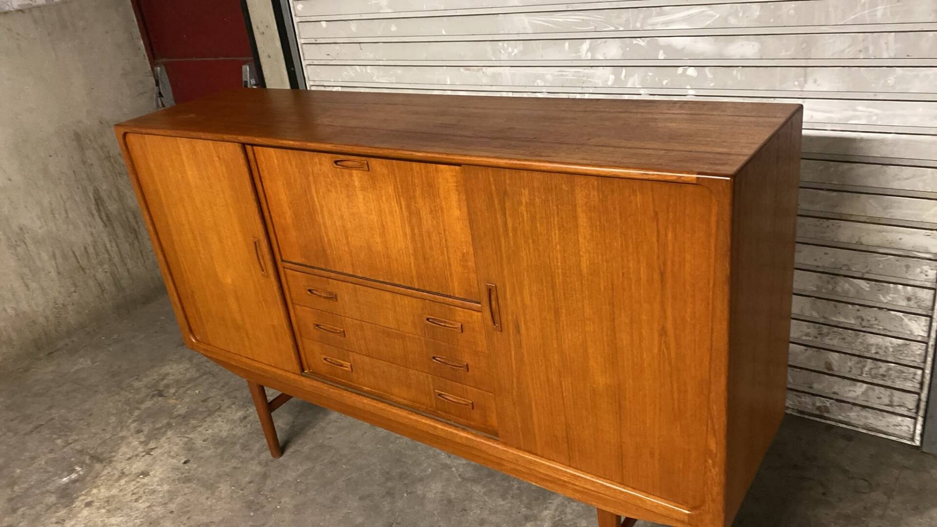 Vintage Scandinavian teak enfilade Clausen & son