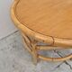 Vintage 1960s rattan coffee table