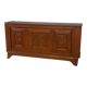 3-door sideboard in solid oak with curved legs, 1950s