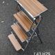 Convertible stepladder chair, vintage formica
